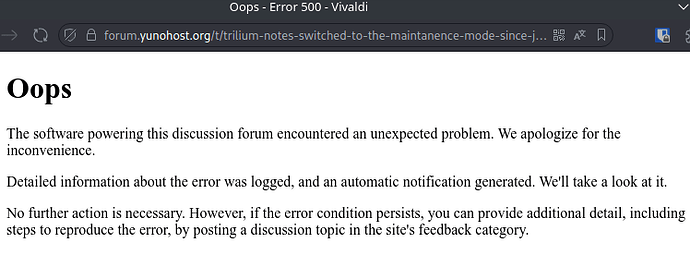 yunohost-forum-error-500