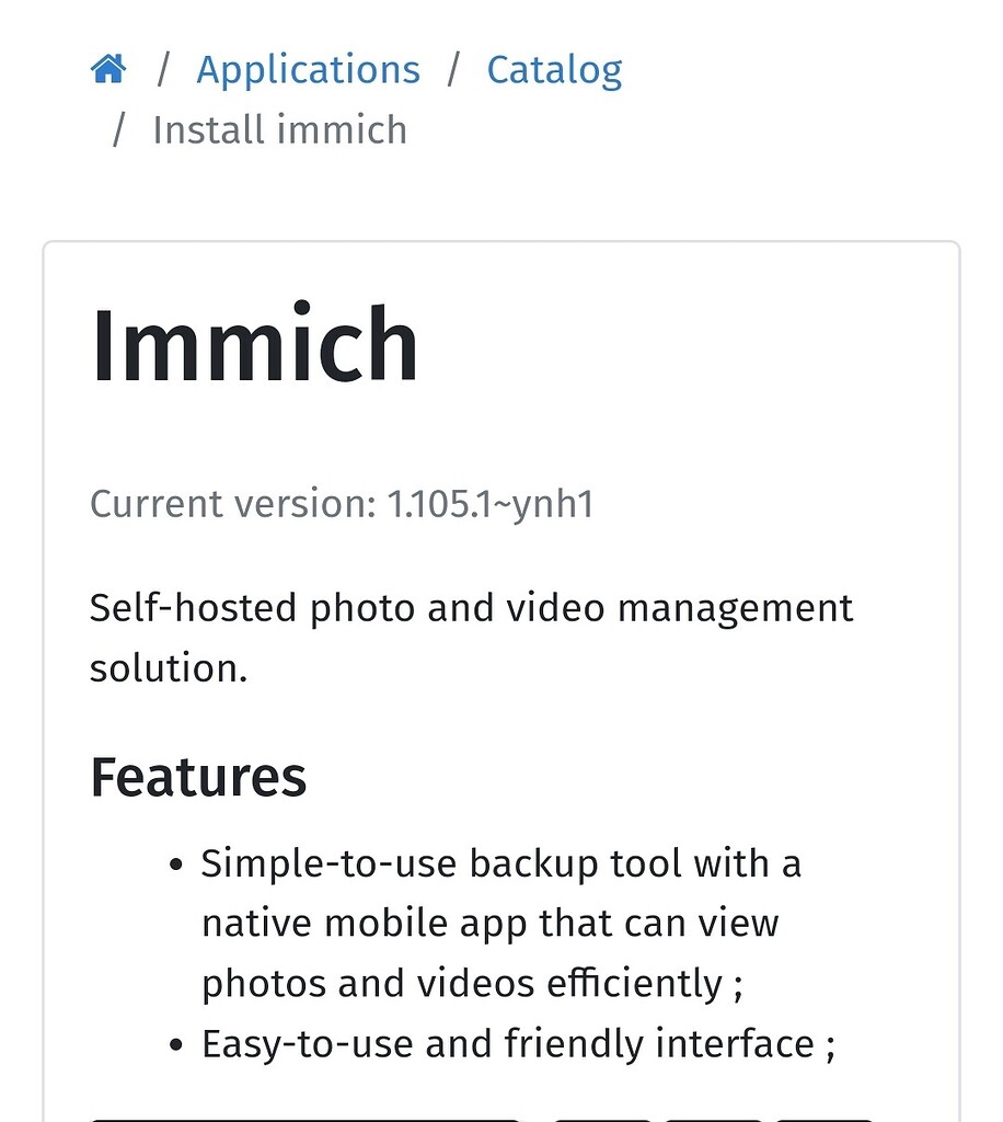 immich update