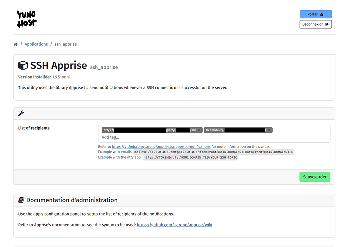 Webadmin screenshot